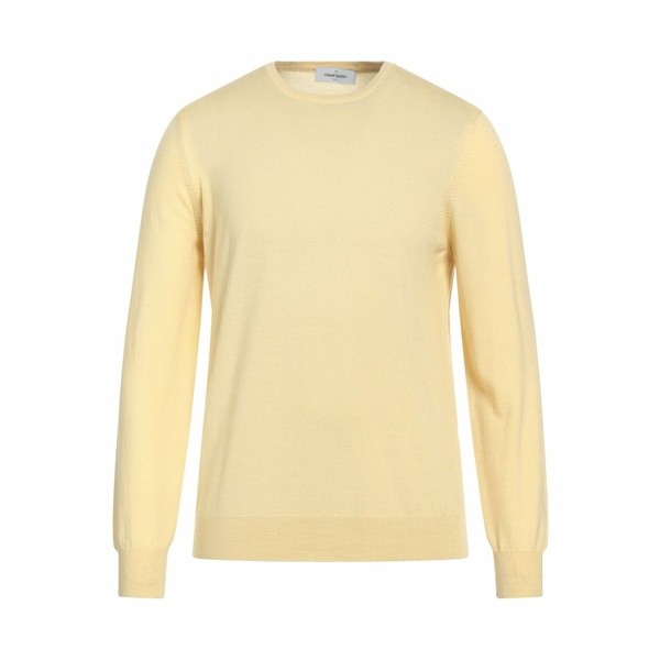 グランサッソ メンズ ニット&セーター アウター Sweaters Light yellow｜au PAY マーケット