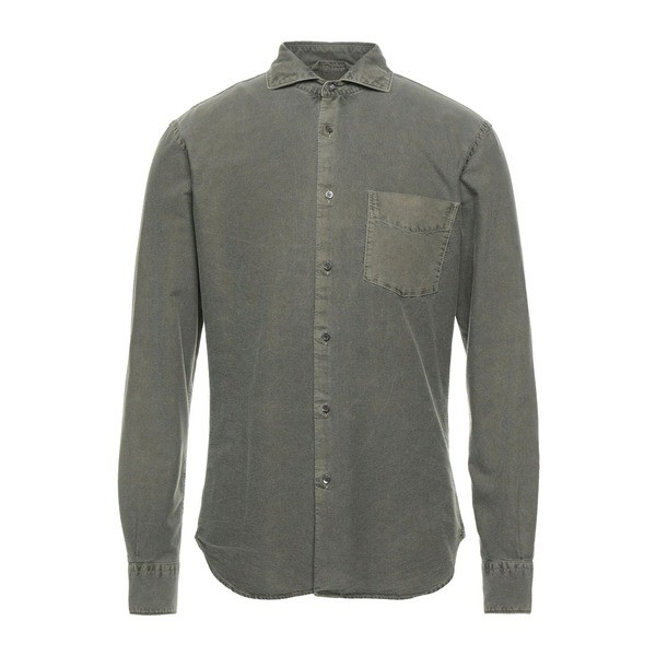 アスペジ メンズ シャツ トップス Shirts Military greenの通販はau