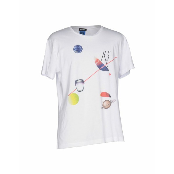 ラフ・シモンズ メンズ Tシャツ トップス T-shirts Whiteの通販はau