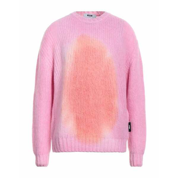 エムエスジイエム メンズ ニット&セーター アウター Sweaters Pinkの