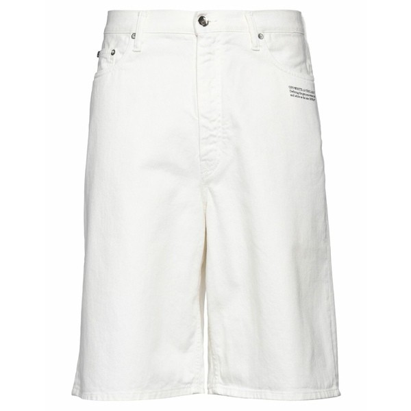 オフホワイト メンズ カジュアルパンツ ボトムス Denim shorts Whiteの通販は