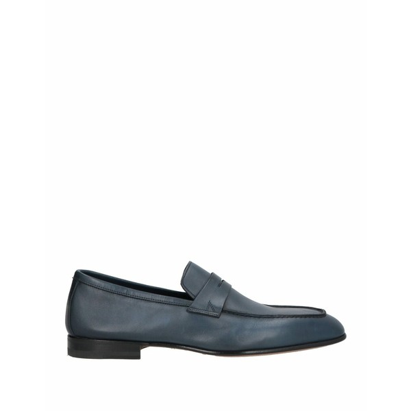 サントーニ メンズ スリッポン・ローファー シューズ Loafers Slate blue-