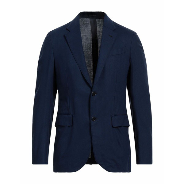 ゼニア メンズ ジャケット＆ブルゾン アウター Suit jackets Navy blue-