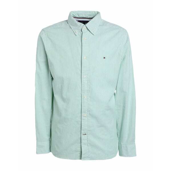 トミー ヒルフィガー メンズ シャツ トップス Shirts Light greenの