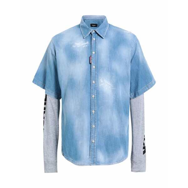 ディースクエアード メンズ シャツ トップス Denim shirts Blue｜au PAY マーケット