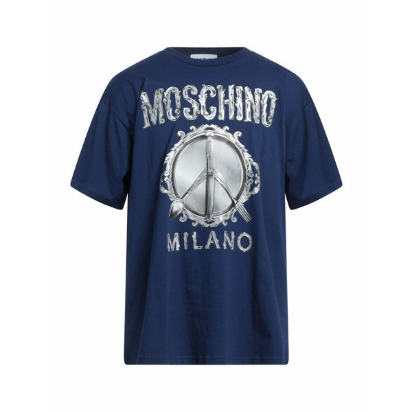 モスキーノ メンズ Tシャツ トップス T-shirts Navy blueの通販はau