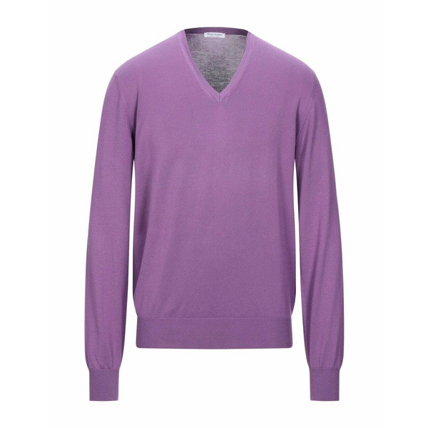 グランサッソ メンズ ニット&セーター アウター Sweaters Purpleの通販