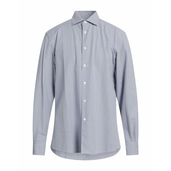 ゼニア メンズ シャツ トップス Shirts Slate blueの通販はau PAY