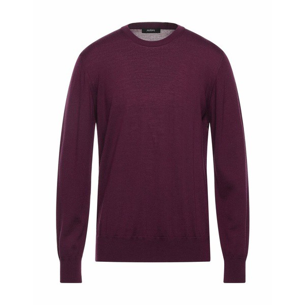 アルファス テューディオ メンズ ニット&セーター アウター Sweaters Deep purple｜au PAY マーケット