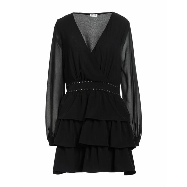 リュージョー レディース ワンピース トップス Short dresses Black