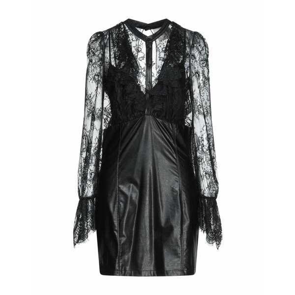 アニエバイ レディース ワンピース トップス Short dresses Blackの