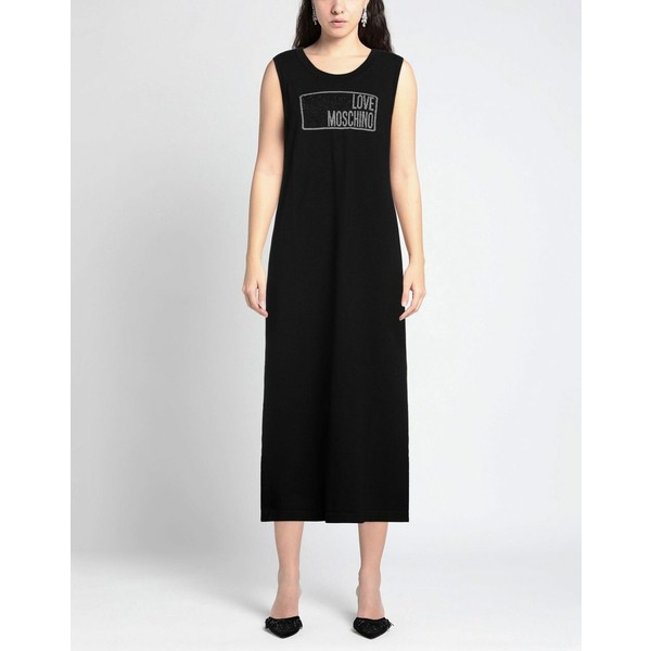 ラブ モスキーノ レディース ワンピース トップス Long dresses Black