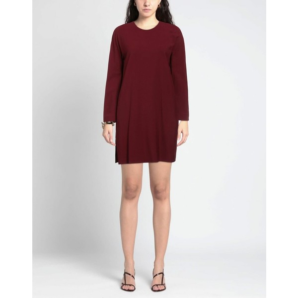 アスペジ レディース ワンピース トップス Short dresses Burgundyの