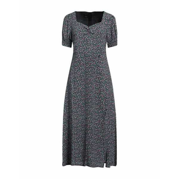 送料無料】 ピンコ レディース ワンピース トップス Midi dress Black-