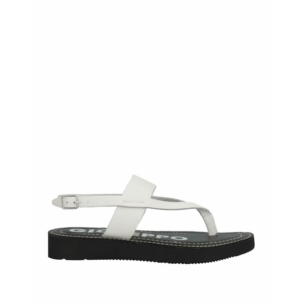 ジオセッポ レディース サンダル シューズ Toe strap sandals Whiteの