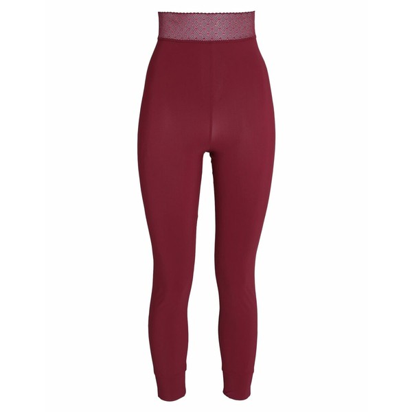 ハイ レディース カジュアルパンツ ボトムス Leggings Burgundyの通販