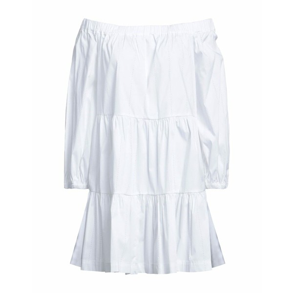 セミクチュール レディース ワンピース トップス Short dresses White