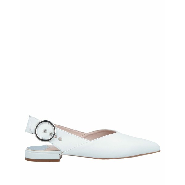 カフェノワール レディース サンダル シューズ Ballet flats Whiteの