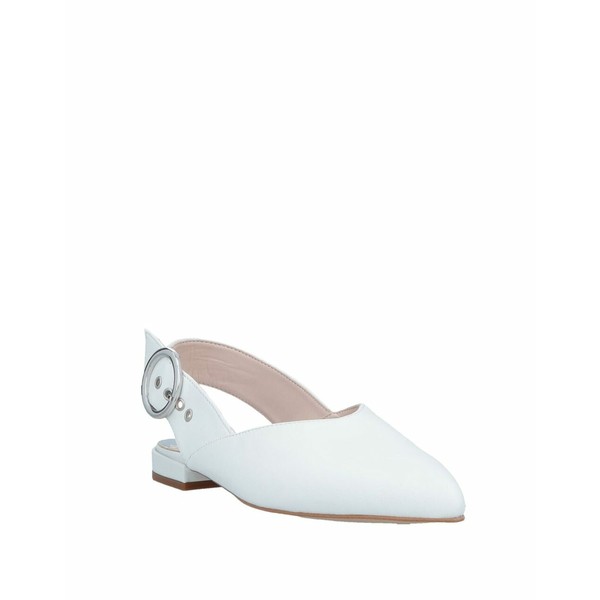 カフェノワール レディース サンダル シューズ Ballet flats Whiteの