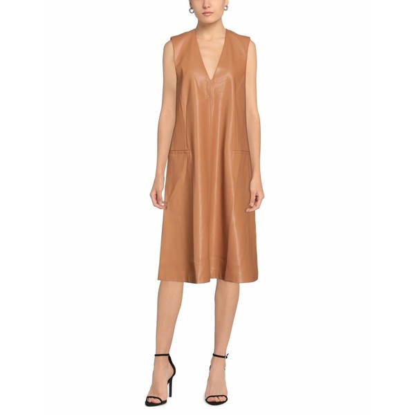 リビアナコンティ レディース ワンピース トップス Midi dresses Camel