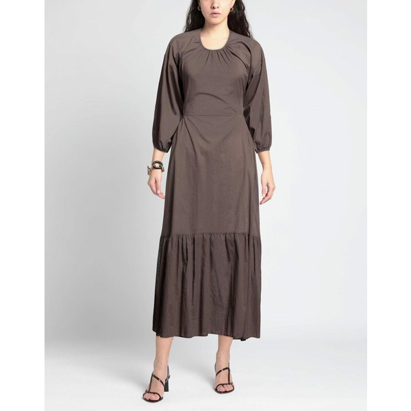 ディキシー レディース ワンピース トップス Long dresses Dark brown