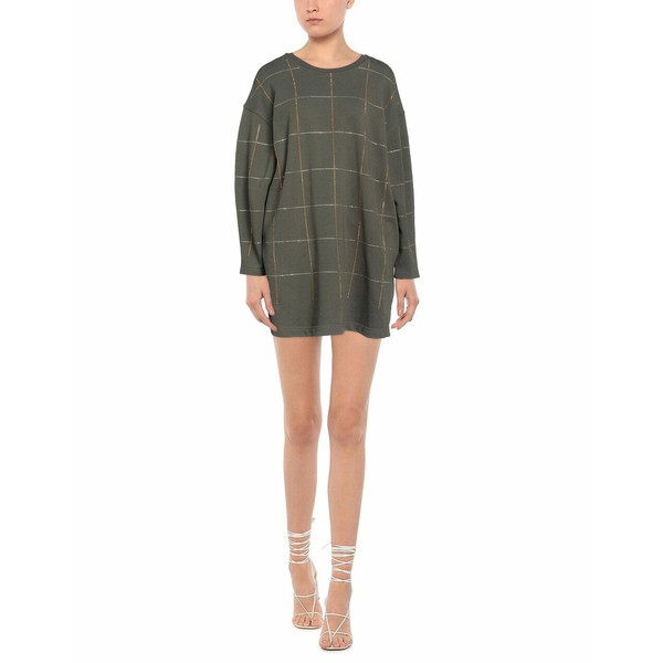 ジジル レディース ワンピース トップス Short dresses Military green