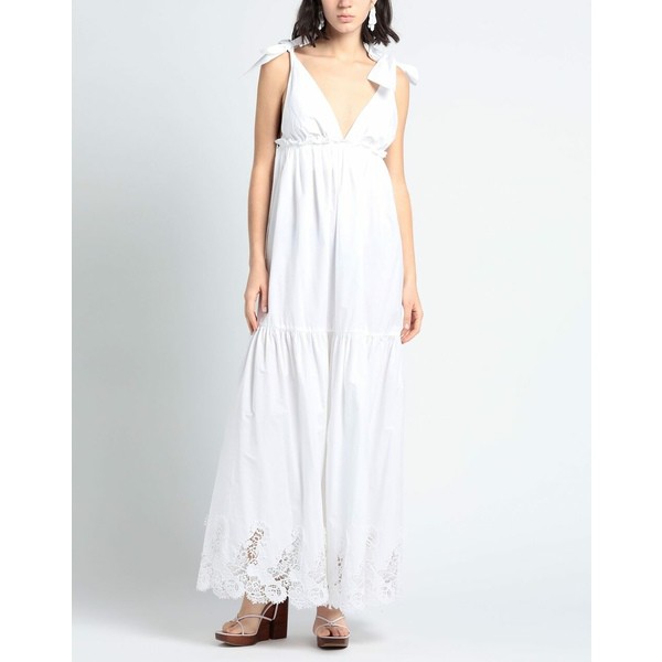 パロッシュ レディース ワンピース トップス Long dresses Whiteの通販