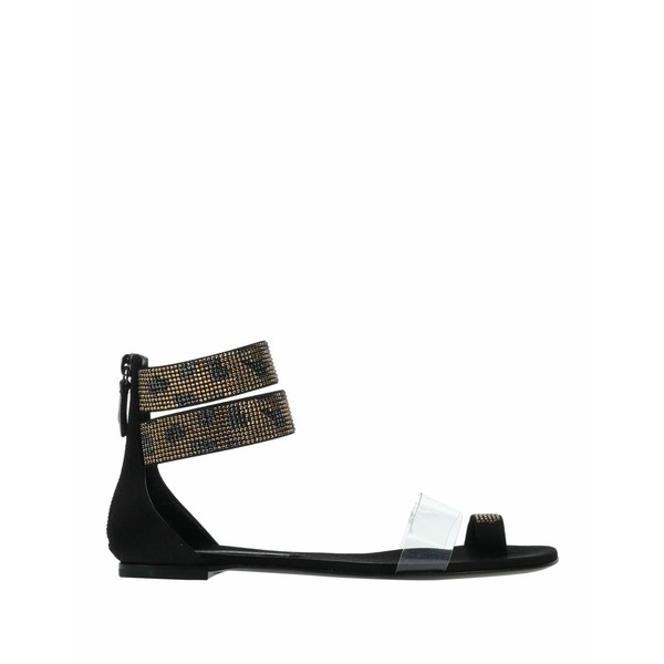 カサディ レディース サンダル シューズ Toe strap sandals Blackの