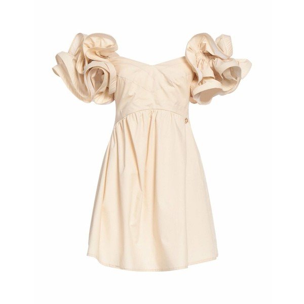 レリッシュ レディース ワンピース トップス Short dresses Beige