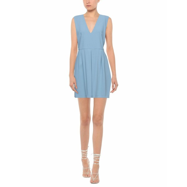 ピンコ レディース ワンピース トップス Short dresses Sky blueの通販