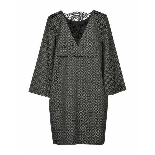 ツインセット レディース ワンピース トップス Short dresses Blackの