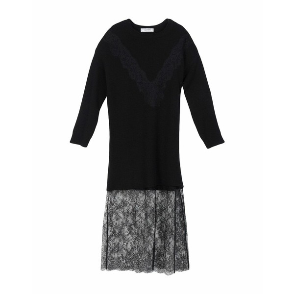 ヴァレンティノ レディース ワンピース トップス Midi dresses Blackの