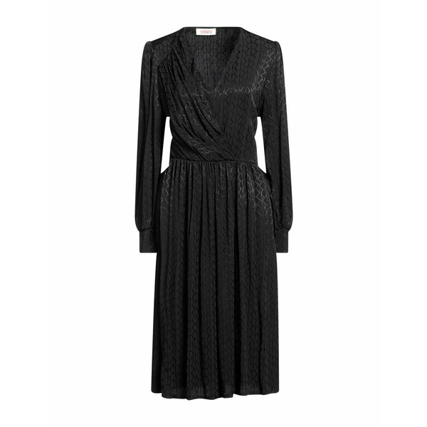 コンタット レディース ワンピース トップス Midi dresses Blackの通販