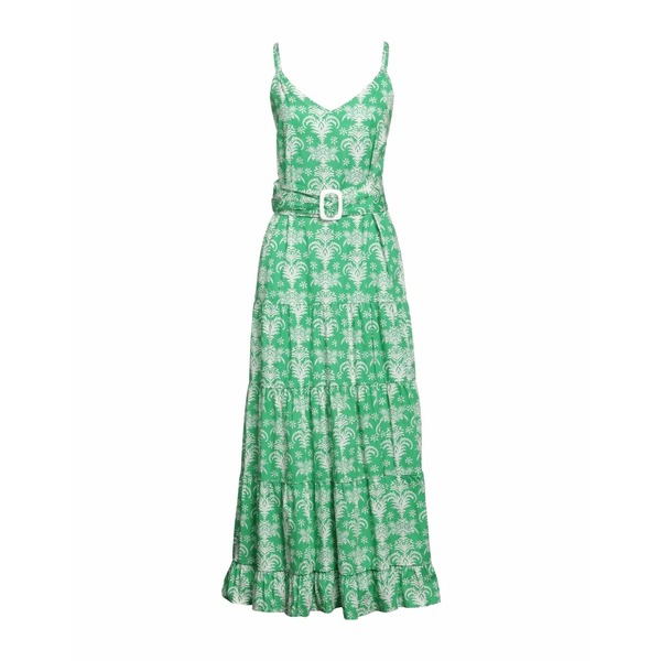 アンゲラメレミラノ レディース ワンピース トップス Long dresses Greenの通販は