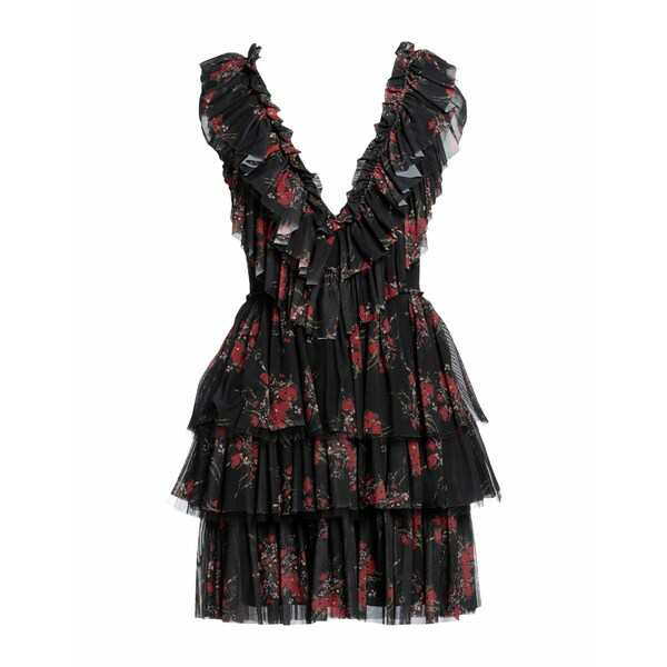 アニエバイ レディース ワンピース トップス Short dresses Blackの