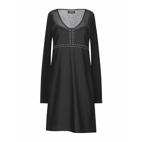 ツインセット レディース ワンピース トップス Short dresses Blackの