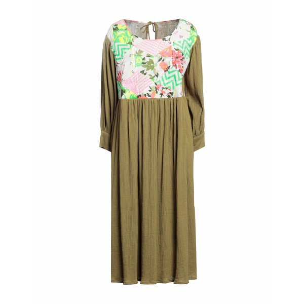 マヌーシュ レディース ワンピース トップス Midi dresses Khaki