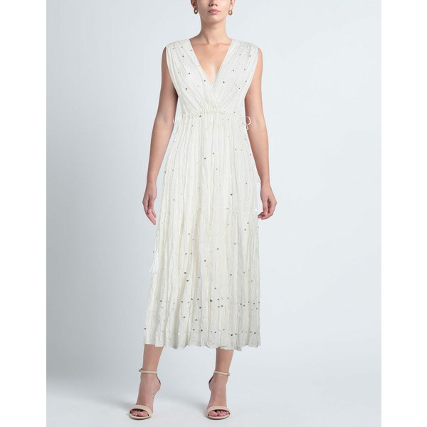 パロッシュ レディース ワンピース トップス Long dresses Whiteの通販