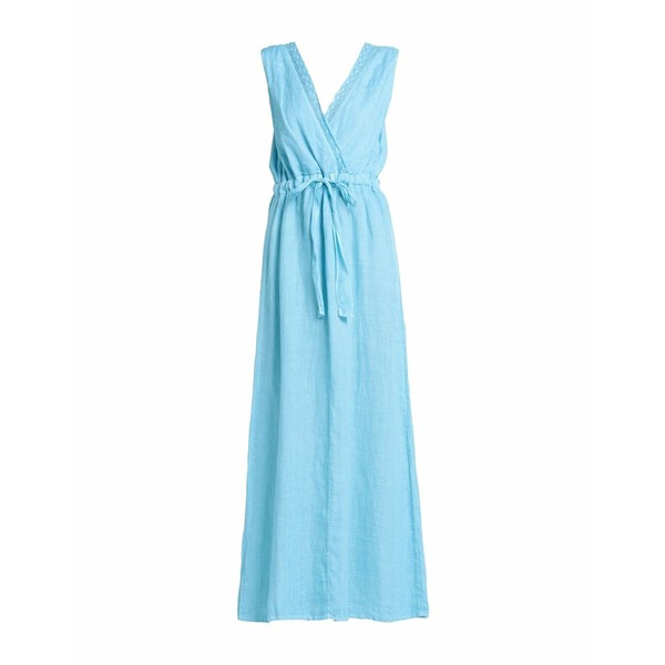 １２０％リノ レディース ワンピース トップス Short dresses Sky blue-