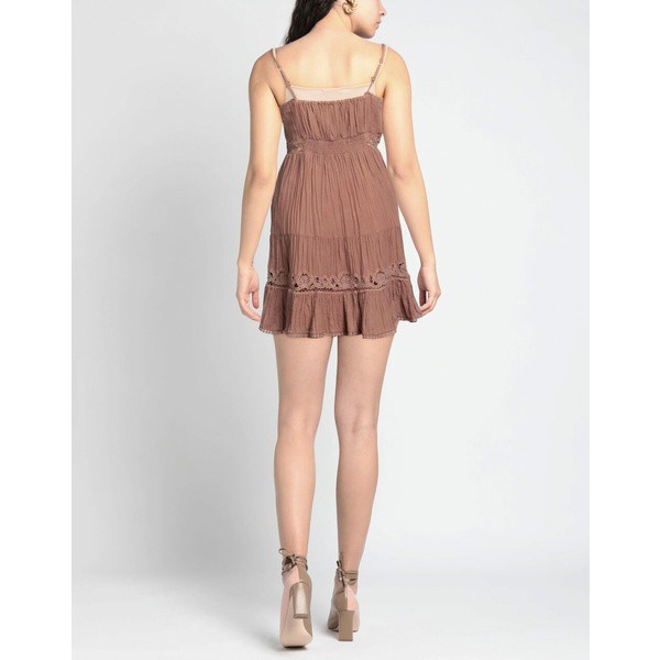 ゲス レディース ワンピース トップス Short dresses Light brownの