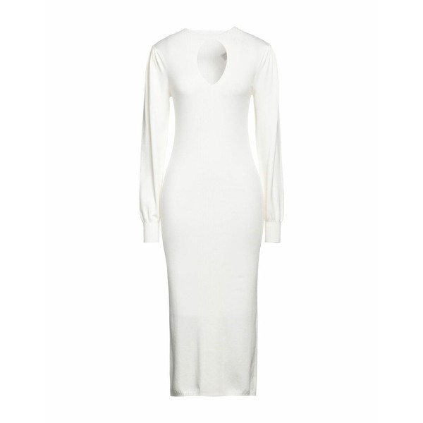 ツインセット レディース ワンピース トップス Midi dresses White