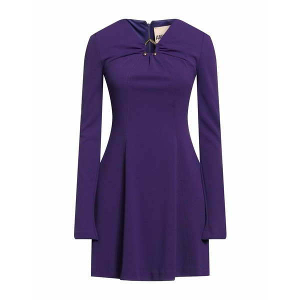 アニエバイ レディース ワンピース トップス Short dresses Purple