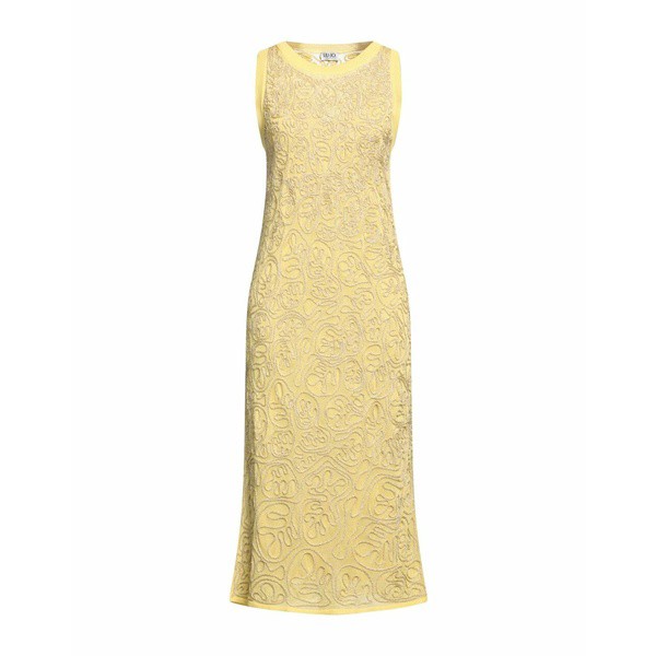 リュージョー レディース ワンピース トップス Midi dresses Yellowの