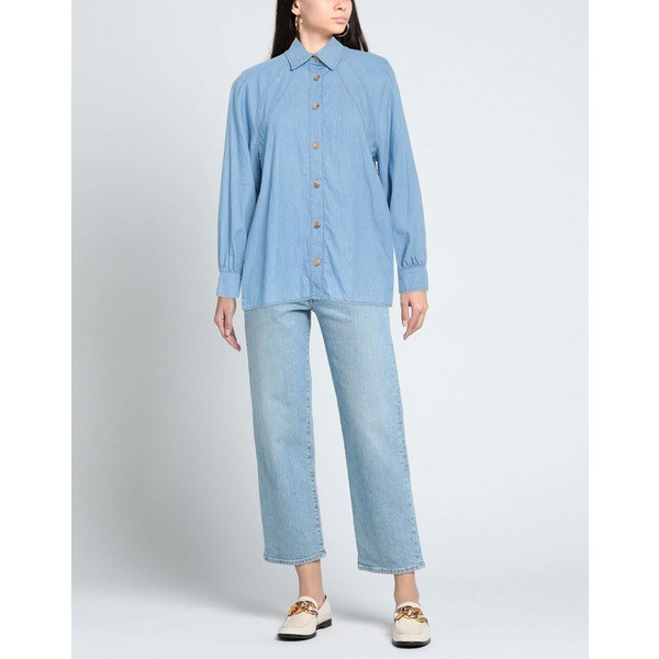 クリスティーナガビオリ レディース シャツ トップス Denim shirts Blue｜au PAY マーケット