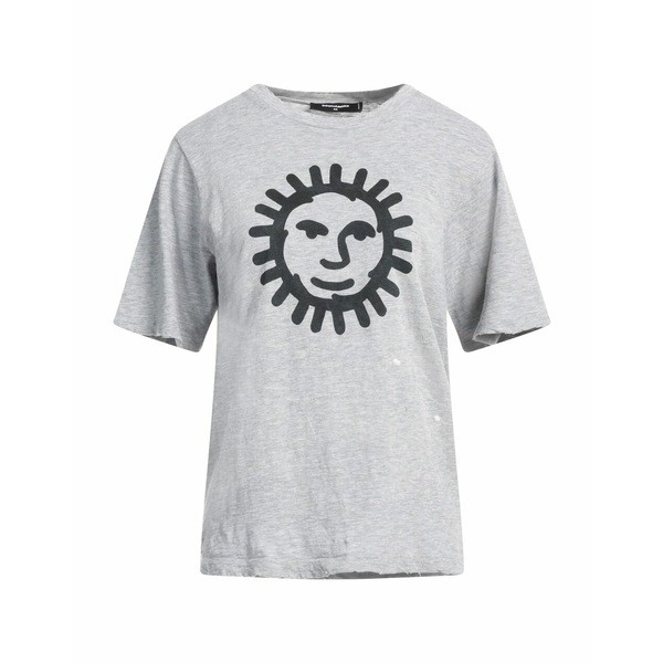 ディースクエアード レディース Tシャツ トップス T-shirts Light grey