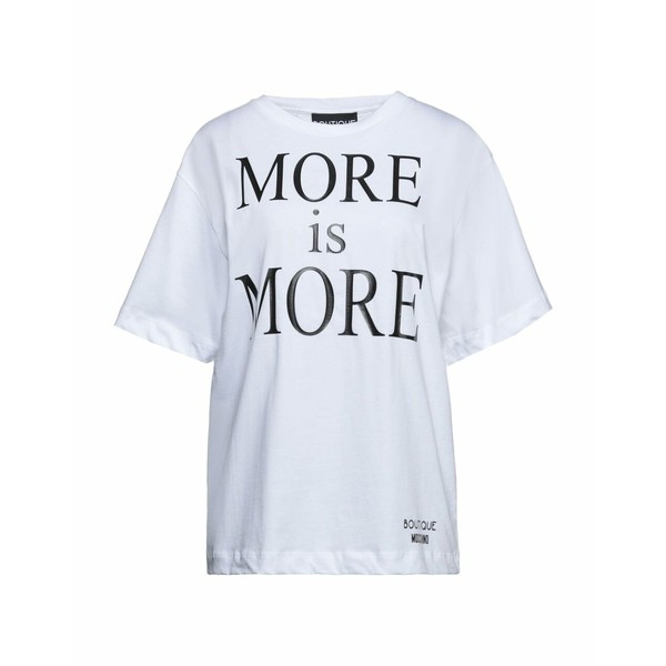 ブティックモスキーノ レディース Tシャツ トップス T-shirts Whiteの