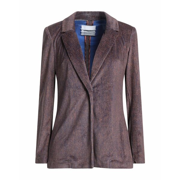 ブランドユニーク レディース ジャケット＆ブルゾン アウター Suit jackets Brown