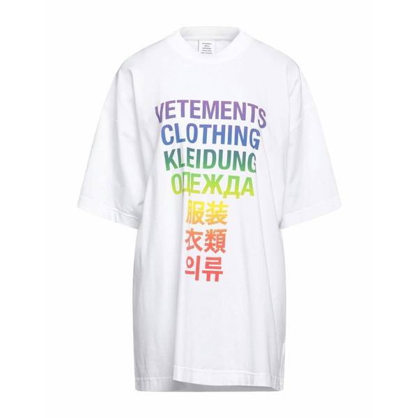 ヴェトモン レディース カットソー トップス T-shirts White