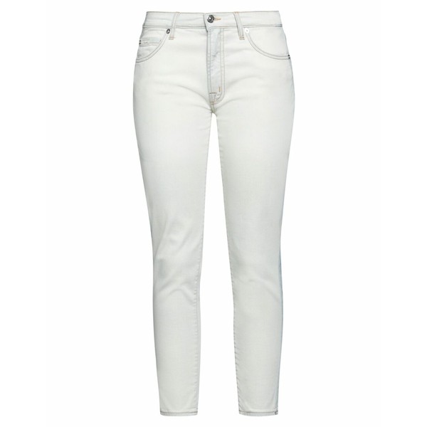 プラス・ピープル レディース デニムパンツ ボトムス Denim pants Ivory-