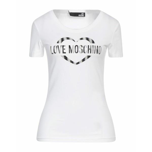 送料無料】 ラブ モスキーノ レディース Tシャツ トップス T-shirt White-